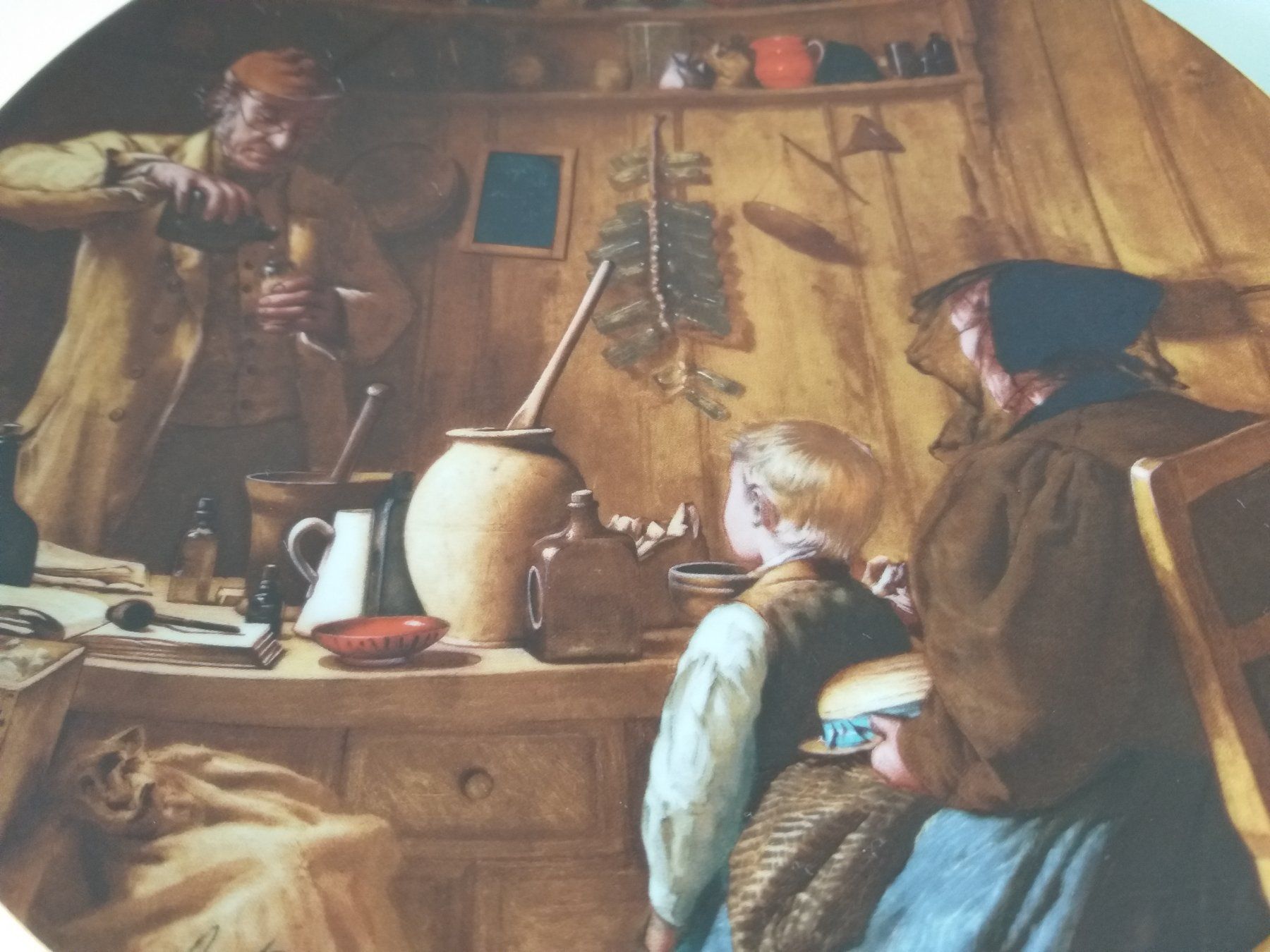 Teller: SUISSE LANGENTHAL "Der Quacksalber" Teller von Albert Anker – Gebraucht aus Cossonay-Ville von Les_1001_perles 3