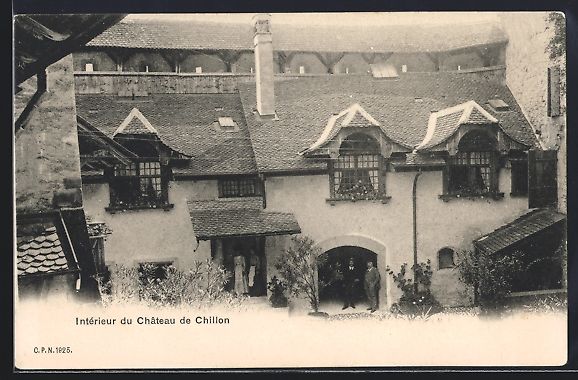 Cartoline postali: AK Chillon, Intérieur du Château – Usato da Berlin venduto da bartko-reher