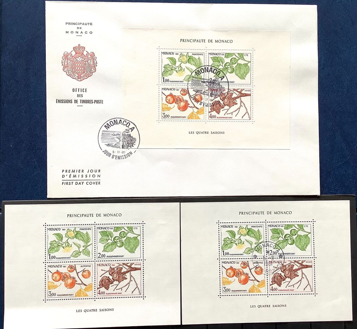 Tutti i francobolli: 1981 FDC Monaco  Die Vier Jahreszeiten – Nuovo (secondo la descrizione) da Liestal venduto da Pep3