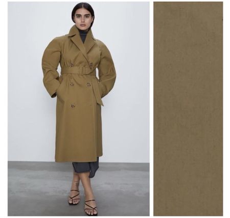 Zara wasserabweisender Regenmantel