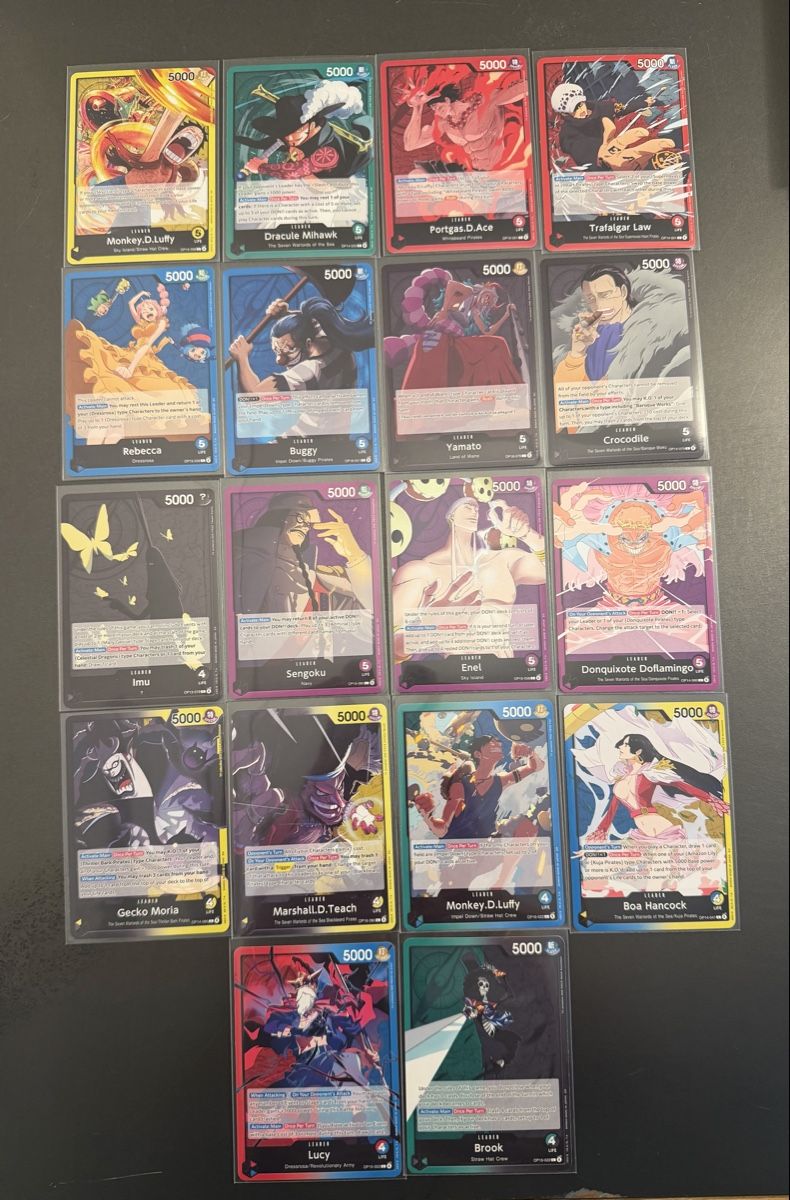 Bandai Carte collezionabili: One Piece 18 x Leader Cards Div.  – Usato da Schöftland venduto da 160grams