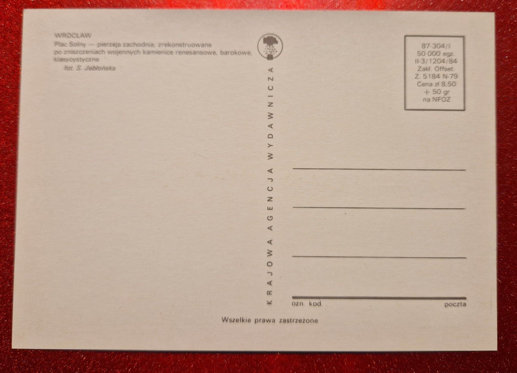 Cartoline postali: Wroclaw Polen top – Nuovo (secondo la descrizione) da Melchnau venduto da Arthurius 1