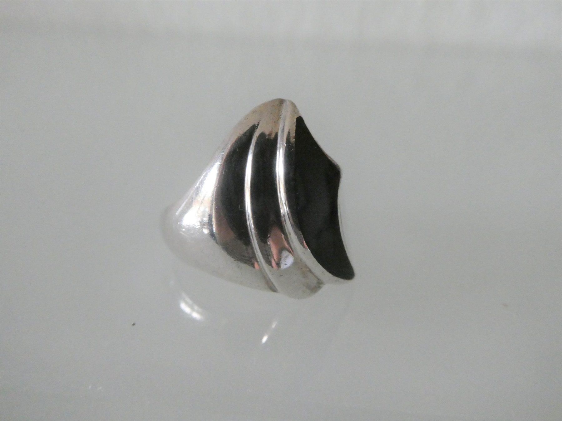 Anelli: Silberring mit Onyx 925 Gr. 51 (16.2mm) – Nuovo (secondo la descrizione) da Gattikon venduto da kaandooh 1