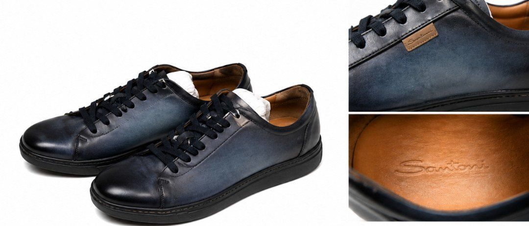 Scarpe da uomo: Santoni Schuhe Leader Blau sneaker Neu – Nuovo e nell'imballaggio originale da Küsnacht ZH venduto da LuxuryBroker 6