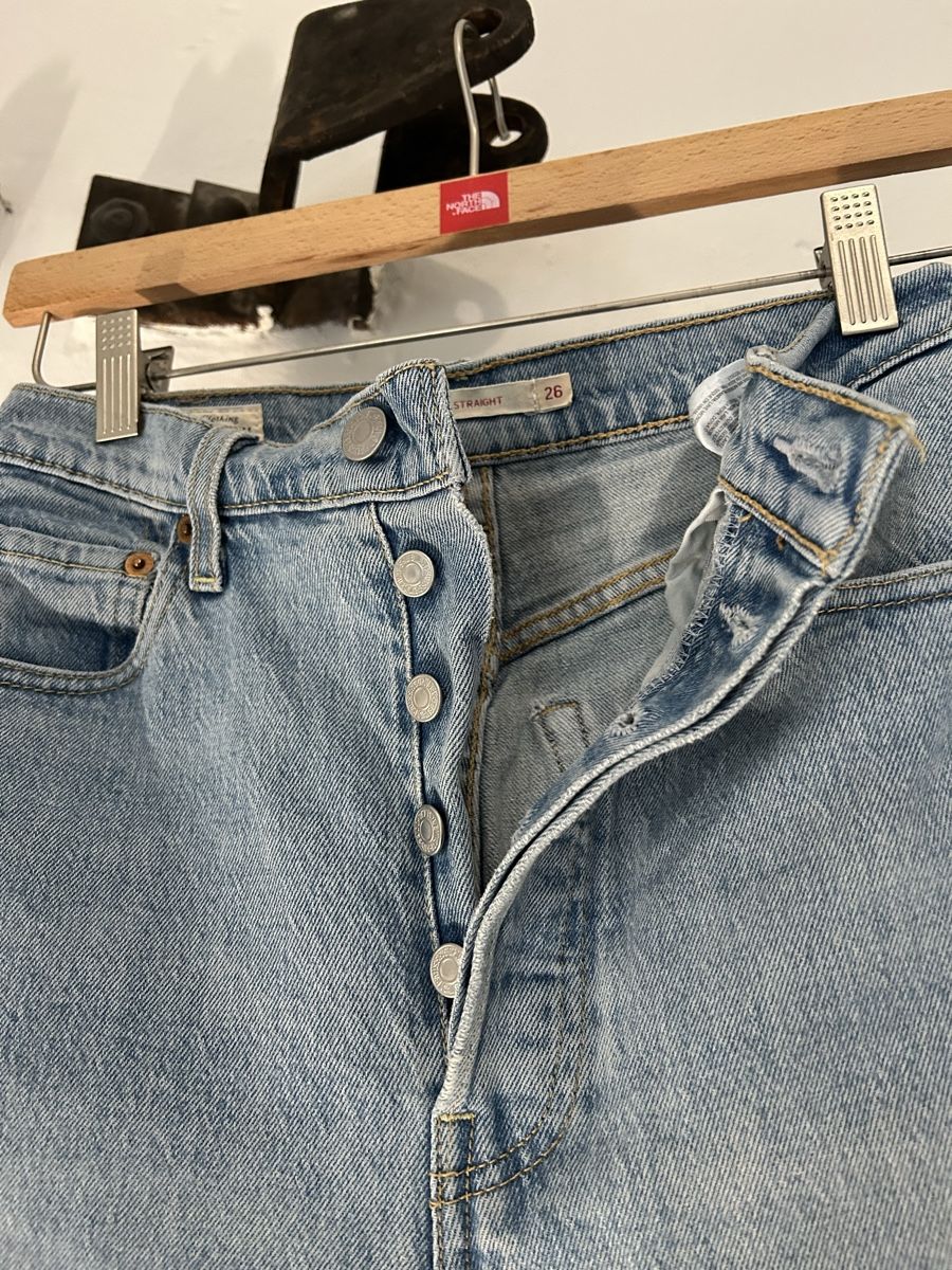 Levi's Jeans: Levi's Premium Ribcage Straight Jeans hellblau – Gebraucht aus Winterthur von zoenina5 1