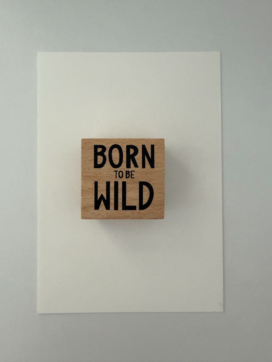 Stempel: Rubber Stamp "Born To Be Wild" New – Neu (gemäss Beschreibung) aus Thun von dar_fz6y