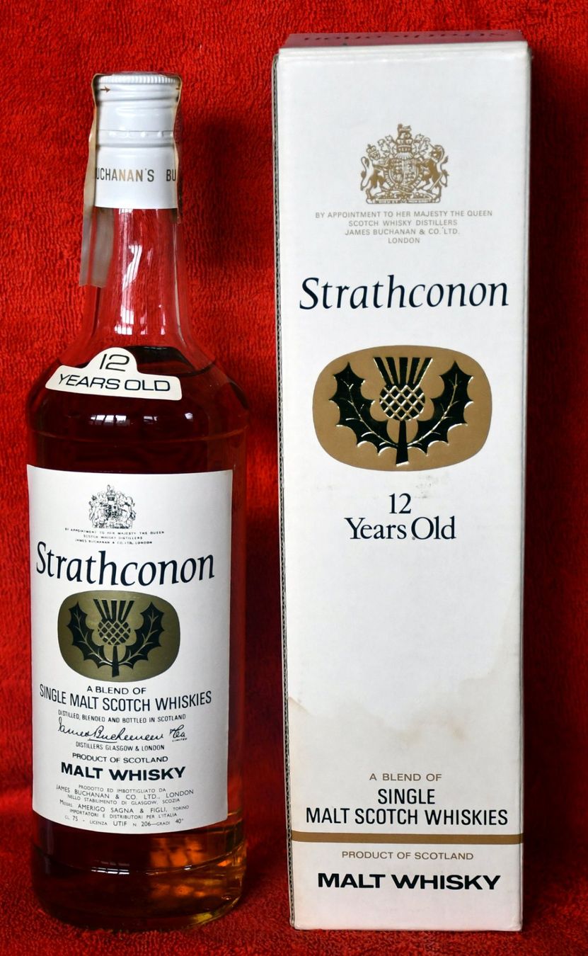 Bevande alcoliche: Whisky Strathconon 12 Jährige 075lt – Nuovo e nell'imballaggio originale da Rotkreuz venduto da salsanera