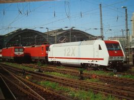 Elektro-Versuchslok 128 001-5 (12X) der AEG, vor IC 804 ''HA