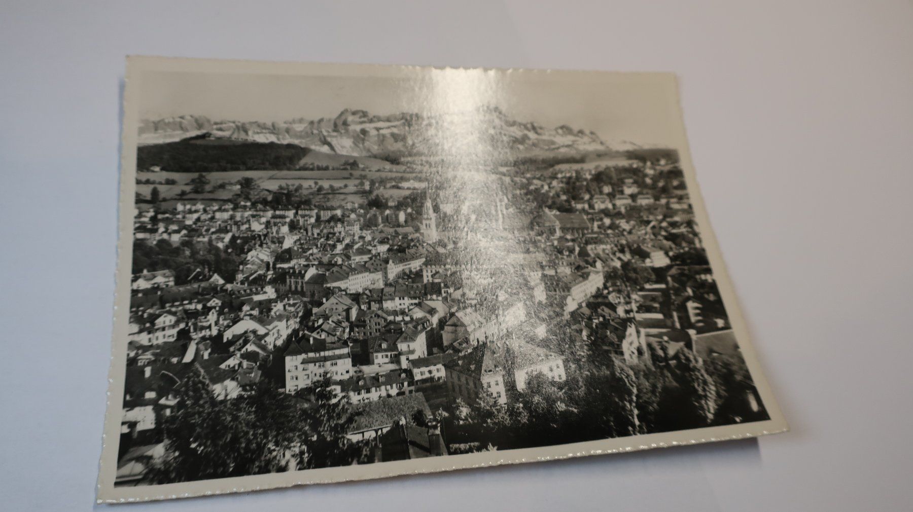 Cartoline postali: St. Gallen mit Säntis 1950 – Usato da Cormoret venduto da Pascalll2001 1