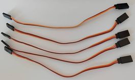 5 Servo Verlängerungskabel im günstigen Set - 20 cm Länge