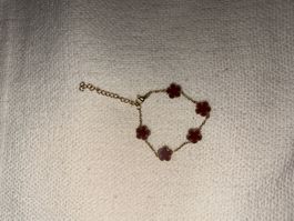 Armkette Gold / Rot