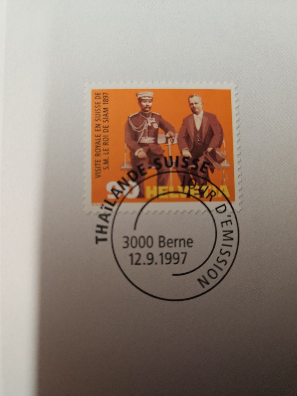 Tutti i francobolli: Sondermarke Thailand-Schweiz 12.9.1997 – Nuovo e nell'imballaggio originale da Chur venduto da Kohla1980 3
