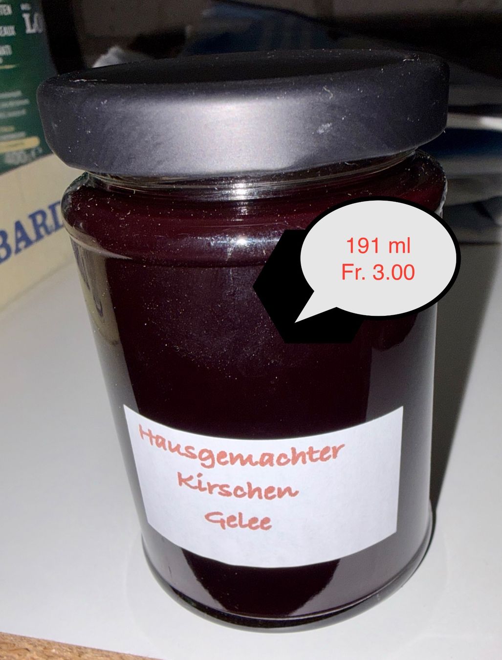 Cibi & Specialità: Kirschen Gelee  Hausgemacht 191ml – Nuovo (secondo la descrizione) da Obergösgen venduto da Andre118