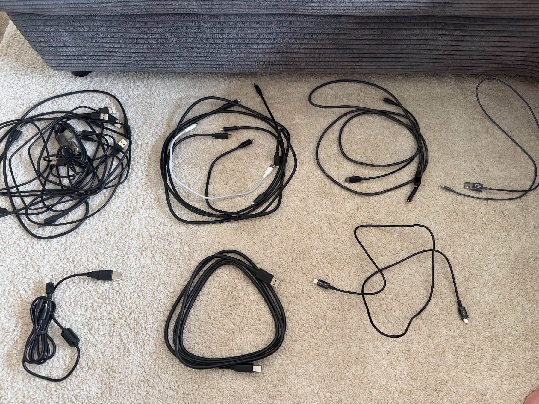 Kabel: Diverse USB Kabel in div. Längen (USB-C, Lightning, Micro) – Gebraucht aus Schlieren von nowaya
