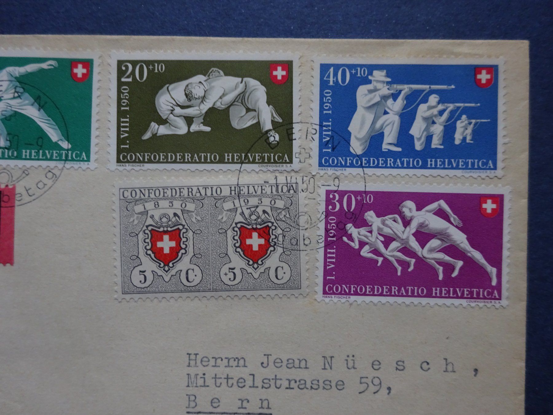 Alle Briefmarken: 1950 Pro Patria FDC – Gebraucht aus Appenzell-Steinegg von adi1975 7