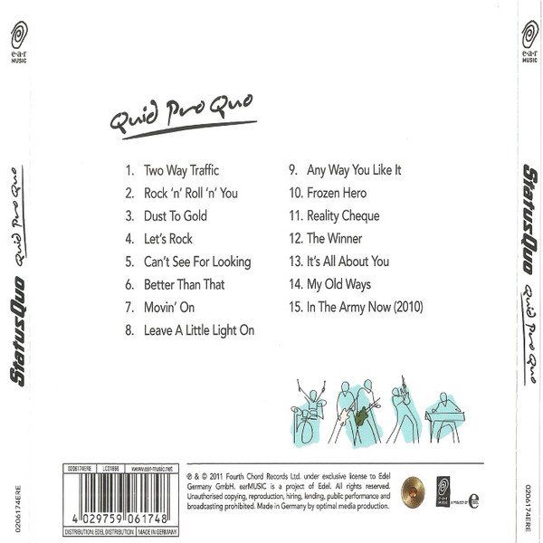 CD: CD Status Quo - Quid pro quo (2011) – Usato da Möriken AG venduto da mineralia 1