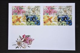 2001 FDC Singapur - Schweiz Blumen