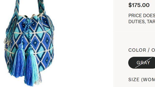 Borse da donna: Wayuu Mochila Tasche / sac Handmade – Usato da Collonges venduto da Allegree 1