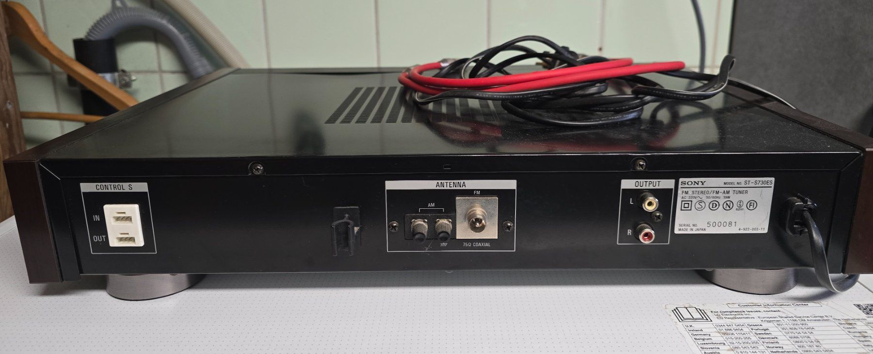 Sony Radio: SONY AM/FM Stereo Tuner 730ES – Usato da Aesch BL venduto da imbeli 2