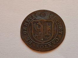 Genève 1 Sol 6 Deniers 1817 ++