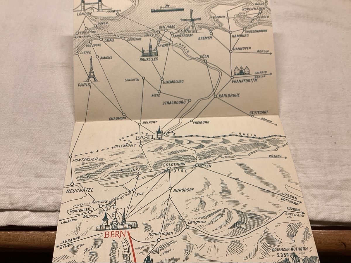 Cartoline postali: Bern Lötchberg Simplon DEPLIANT intéressant 6 p.recto- verso – Usato da Luc (Ayent) venduto da Rebouille 3