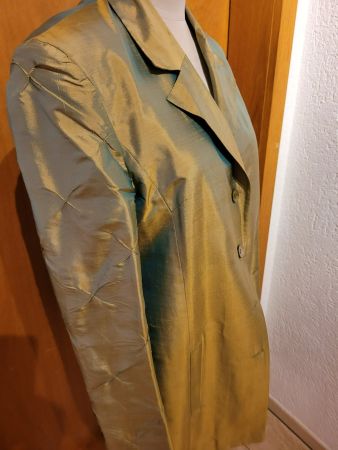 TUMI - Gehrock/langer Blazer, Gr. S, 100% Linen