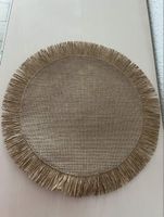 6er Set: Rustikale Tischsets aus Jute, Neu
