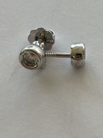 Ohrstecker Weissgold 750 mit Diamant guter Zustand