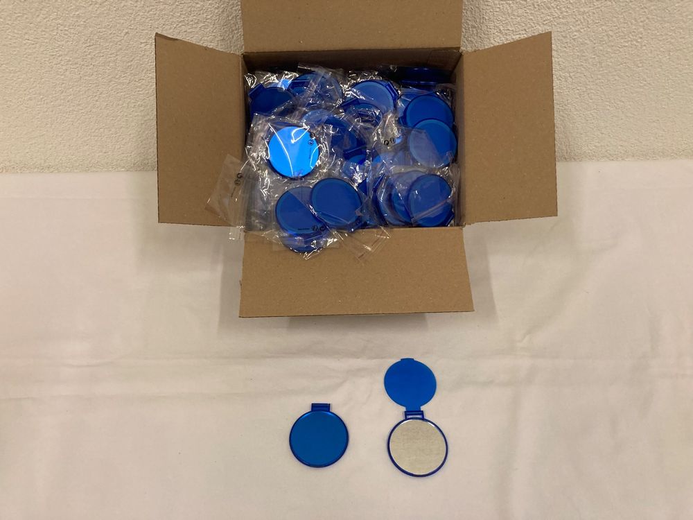 6 Holztaschenspiegel Im Set - Elegant & Praktisch - Maße 7,5 X 1 Cm - Perfekt Für Handtasche & Reise