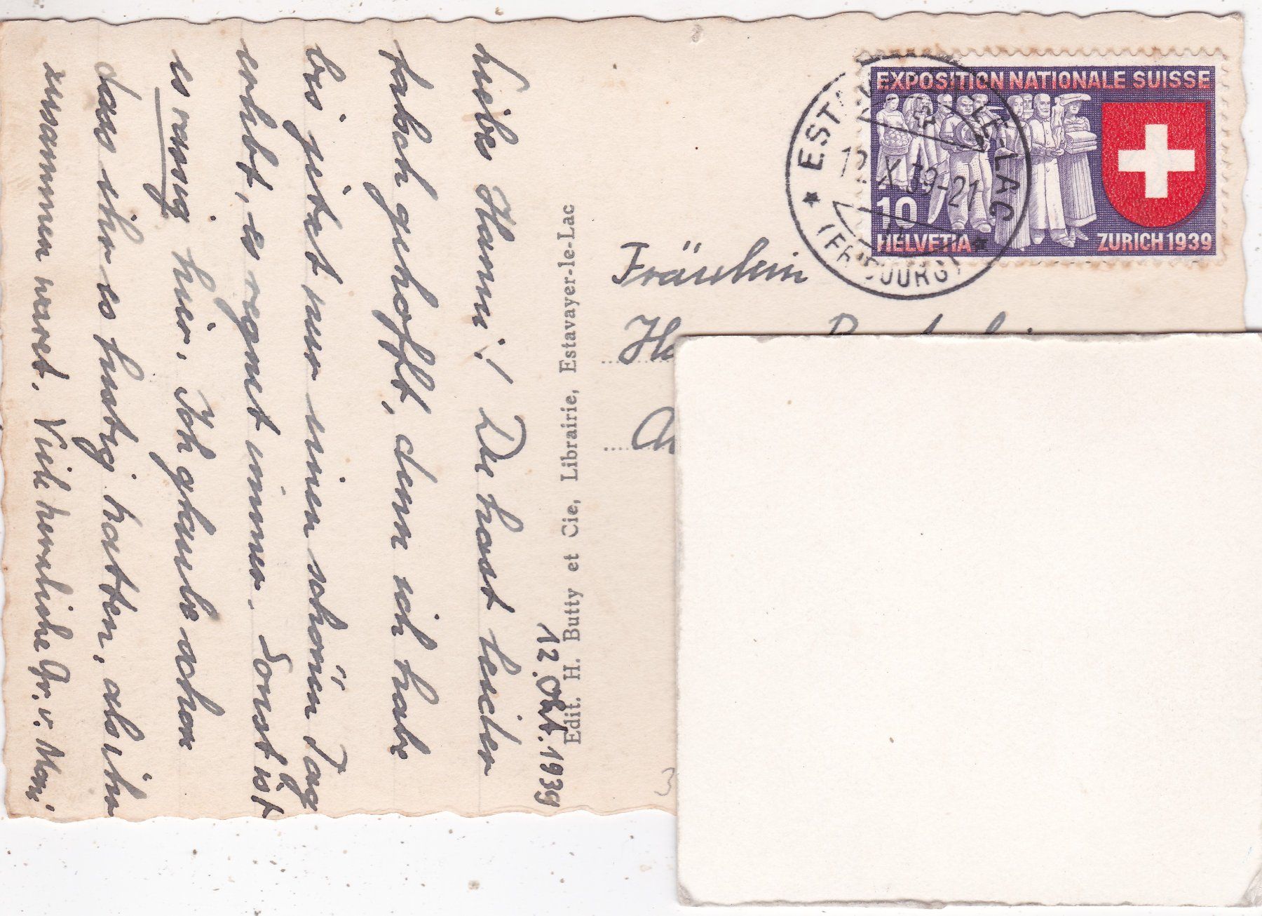 Cartoline postali: Estavayer Le Château 1939 – Usato da Herisau venduto da Lisegrat2008 1