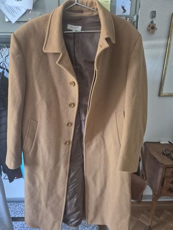 Herrenwollmantel ALCAR Grösse 52 camel guter Zustand