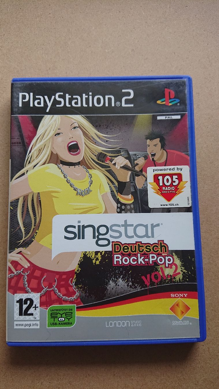 Spiele: Singstar Deutsch Rock-Pop Vol. 2 - Playstation 2 - PS2  – Gebraucht aus Chur von FreakofRarity