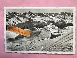 1941 Weissfluhgipfel und Hütte gegen Silvretta u. Piz Linard