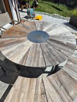 Teak-Gartentisch mit 2 x Sitzbank und 2 x Stuhl gebraucht