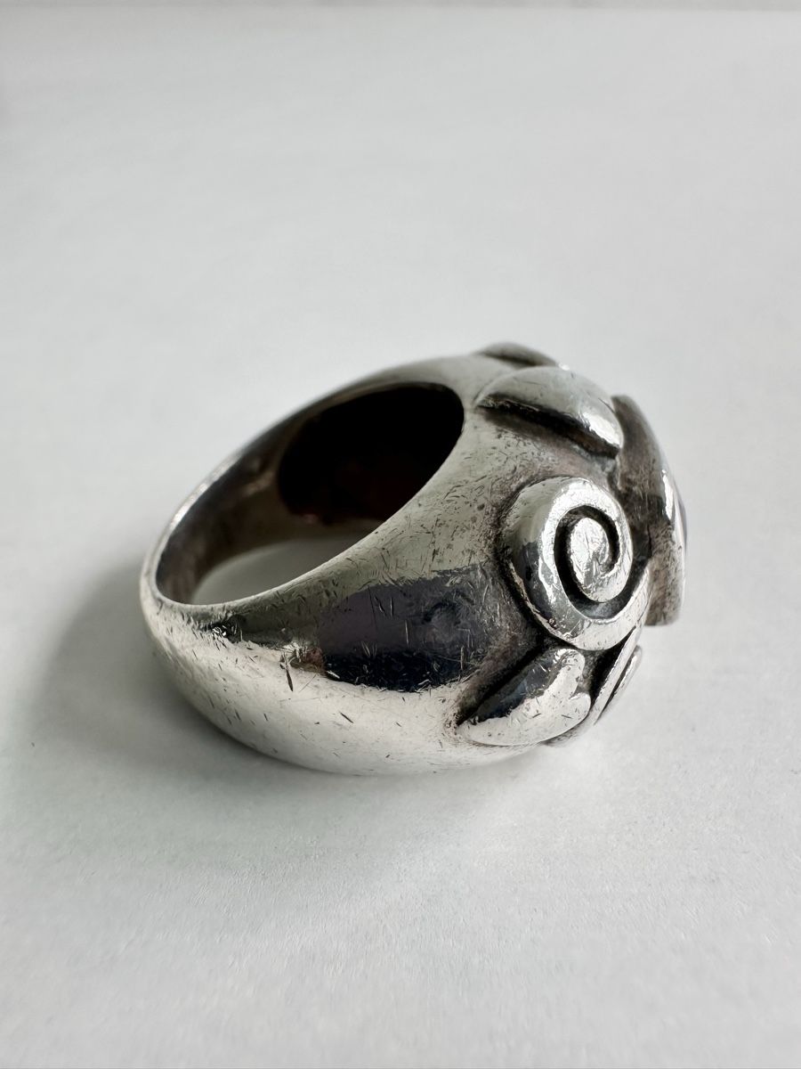 Anelli: Silverstar Silberring mit violettem Stein / Gr. 53 – Usato da Bern venduto da neon317 9