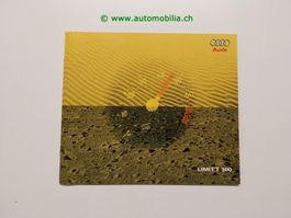 Audi TT Limitt 300 2000/10 Prospekt deutsch