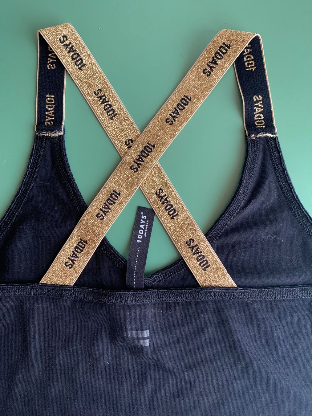 Tops: TOP, 10DAYS, Wrapper Lurex Schwarz, 34 – D'occasion à Wiesendangen par Babalegi 3