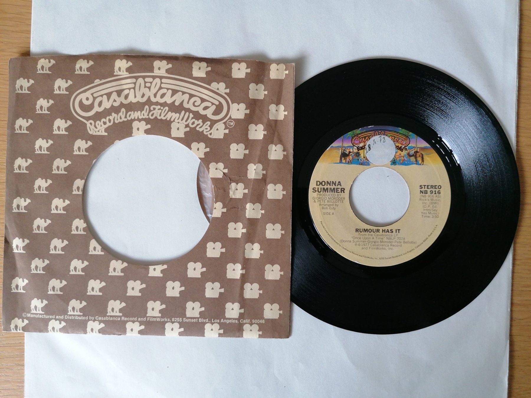 Schallplatten: Donna Summer --  Rumour Has It Single Vinyl 7 – Gebraucht aus Beinwil am See von Funkthesizer
