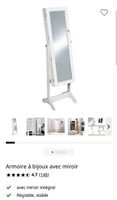 Armoire bijoux a miroir