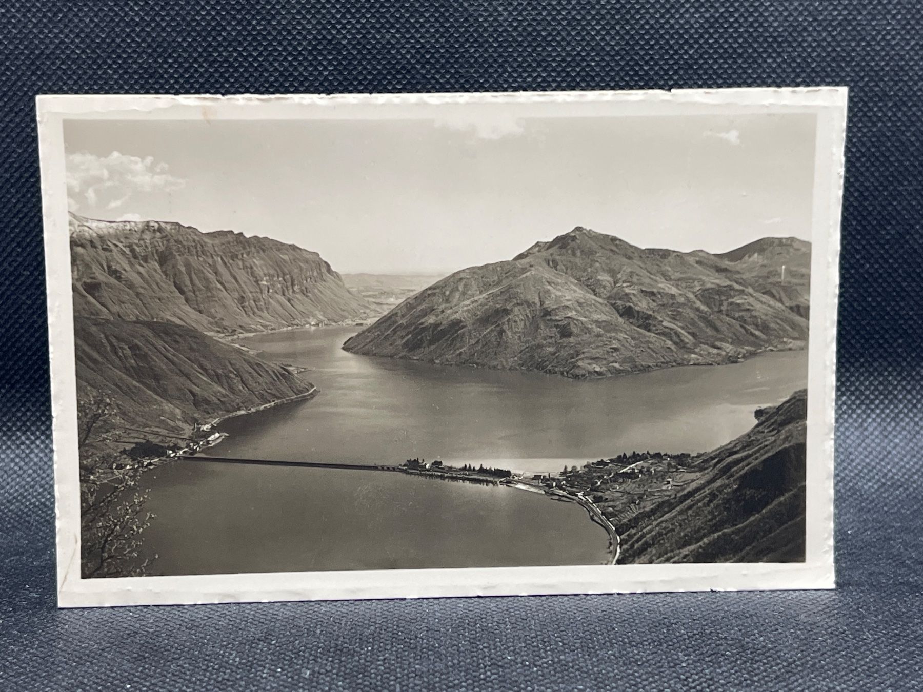 Cartoline postali: Lago di Lugano. Ponte di Melide – Usato da Widnau venduto da Brusi9