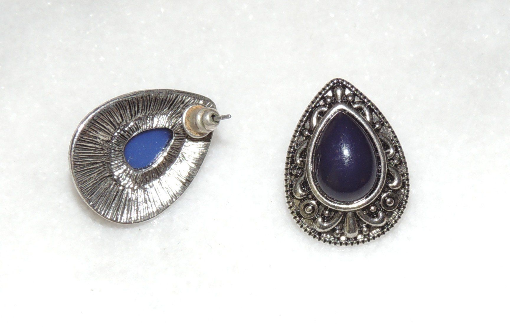 Orecchini pendenti & Orecchini a lobo: SCHÖNE OHRSTECKER "LAPISLAZULI & ALT-SILBER-OPTIK" NEU – Nuovo (secondo la descrizione) da Au ZH venduto da FashionConsultant 6