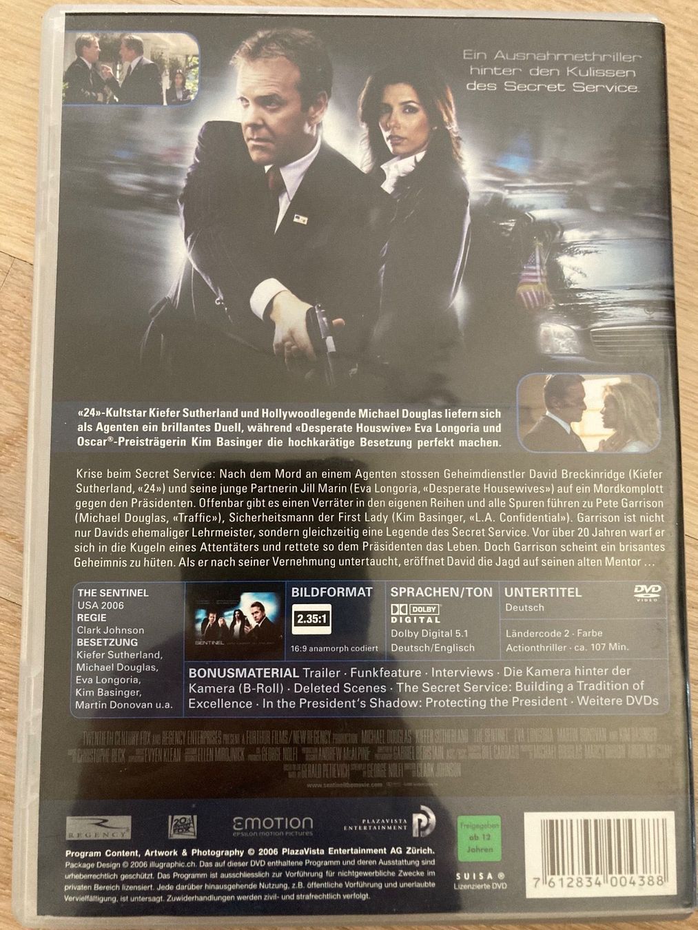 Tous les DVDs: The Sentinel - DVD – D'occasion à Brütten par voene77 1