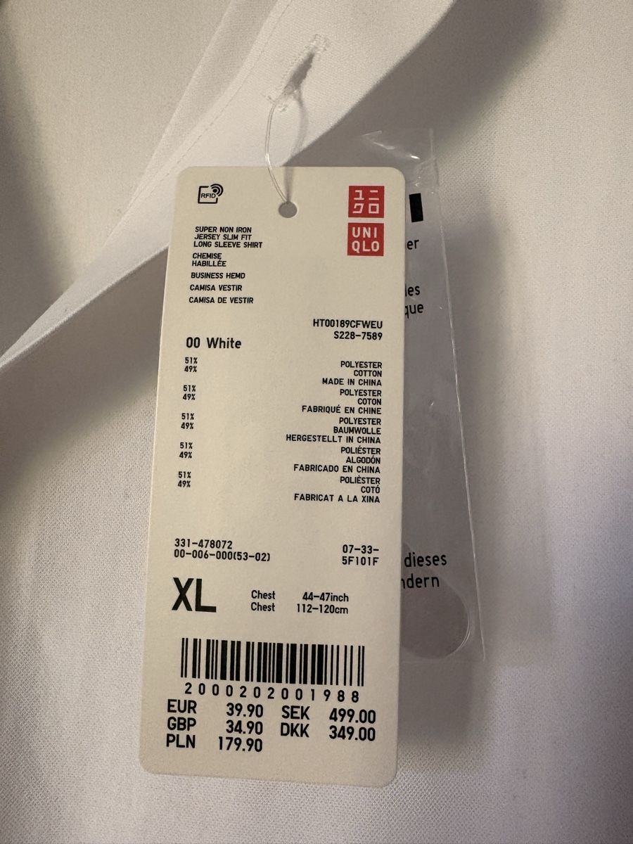 Camicie: Neues Herrenhemd Uniqlo – Nuovo e nell'imballaggio originale da Bern venduto da curamics 1