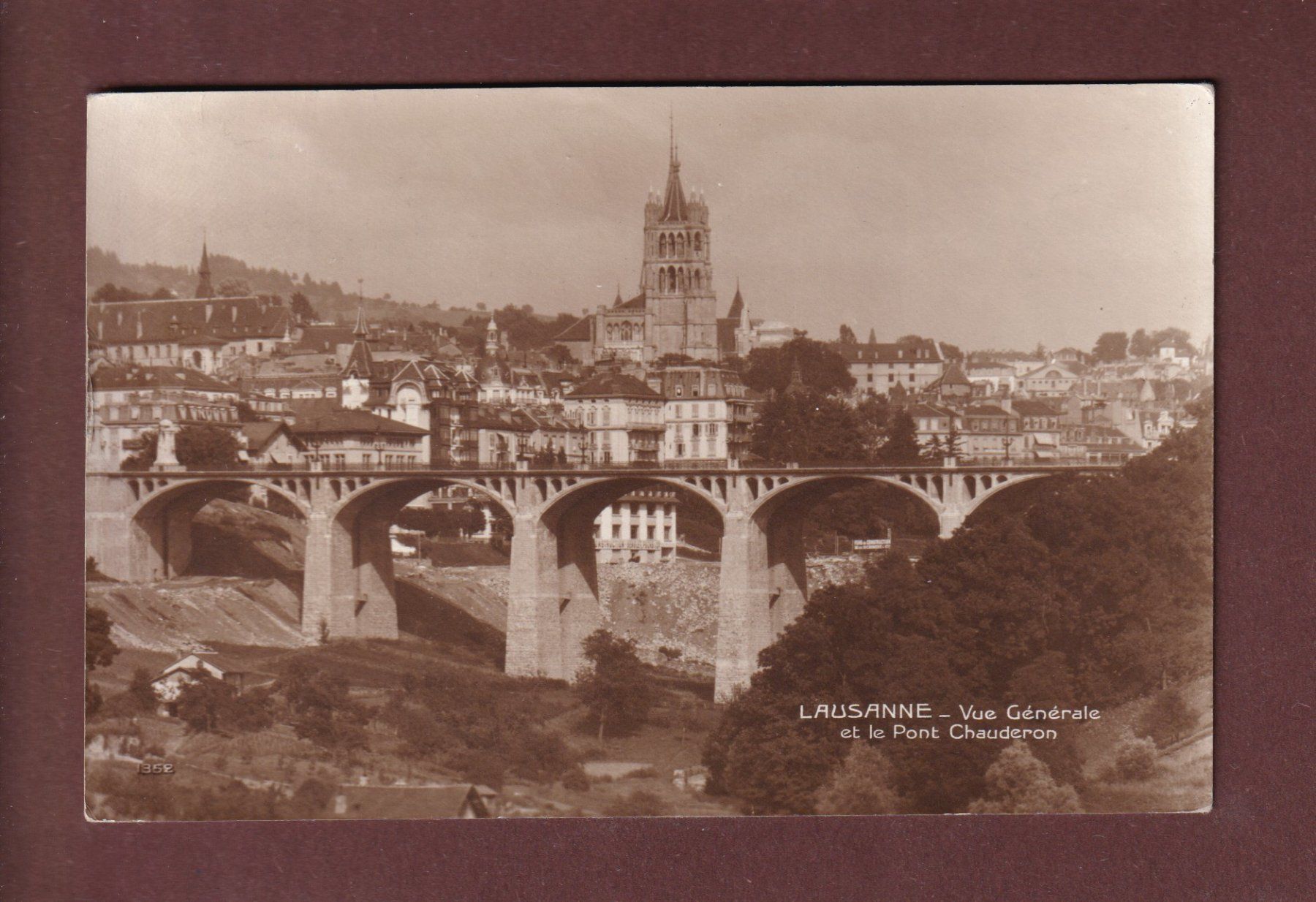Cartoline postali: LAUSANNE - Pont Chauderon - 1920 – Usato da Pully venduto da nicecards-shop