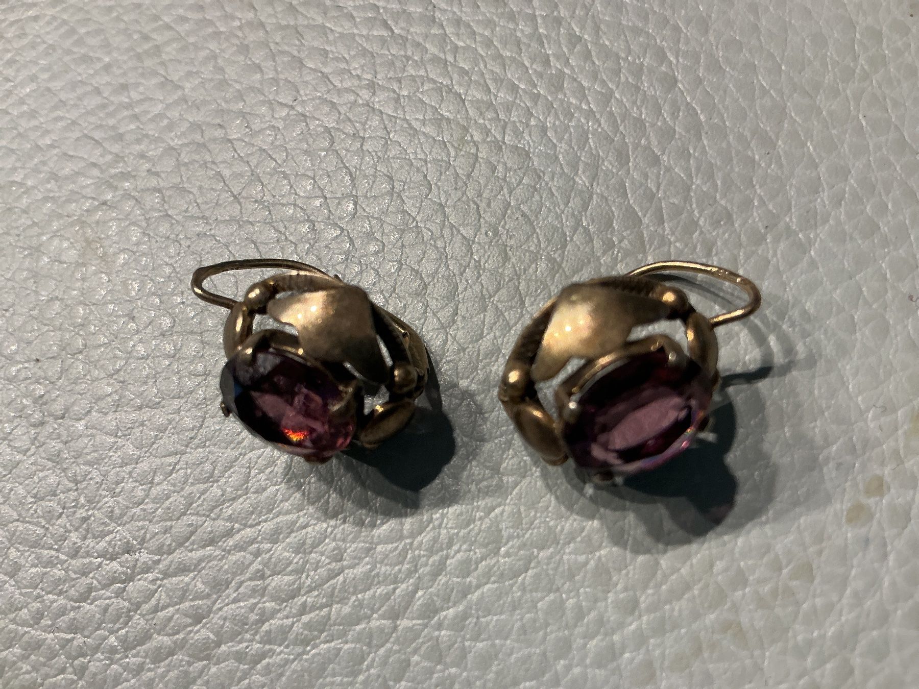 Orecchini pendenti & Orecchini a lobo: Silber Ohrringe mit Glasstein Amethyst – Usato da Wettingen venduto da Andres54 3