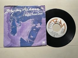 BRYAN ADAMS tolle Single Hidin' from love 80's Kult Top