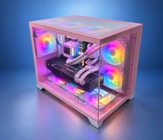 Gaming PC i7-12700 RTX 3080 32GB RAM 1TB SSD weiss pink