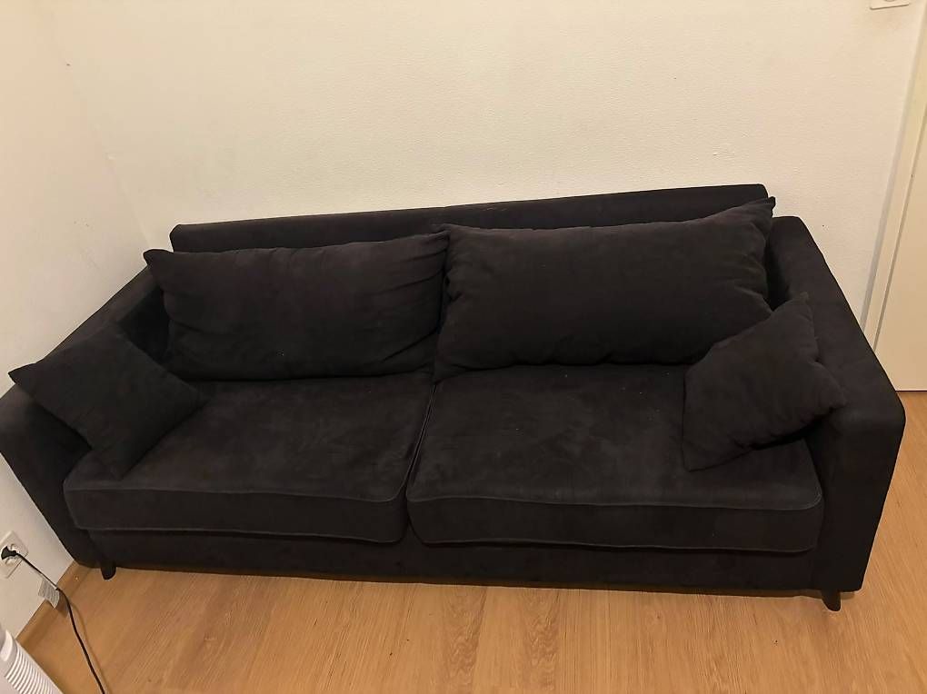 Divani: 2-Sitzer Sofa schwarz / grau  bequem & modern  CHF 155 VB – Usato da Basel venduto da fab_j8jq