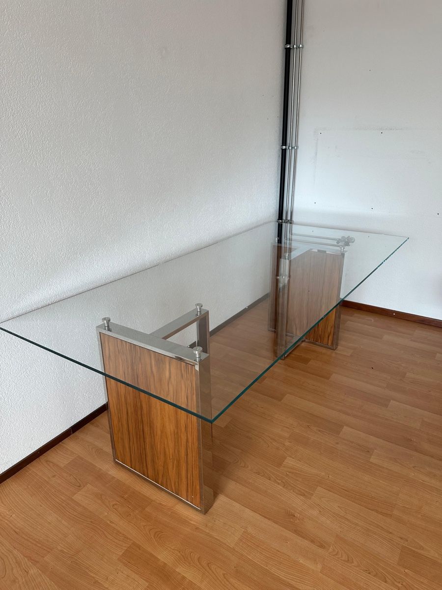 Tavoli: Grande table en verre italienne design – Usato da Servion venduto da marion13or