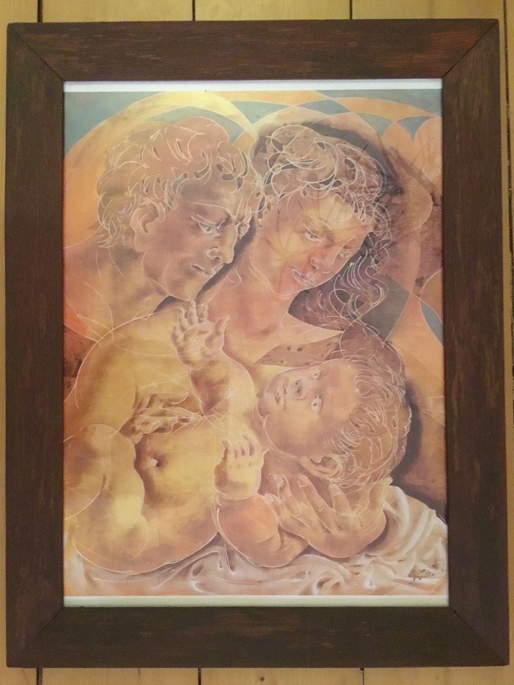 Poster & Bilder: Hans Erni, Familie gerahmt – Gebraucht aus Schlieren von Jeajet 2
